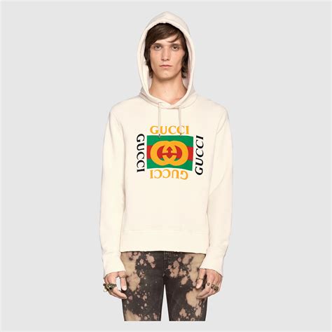 pull over gucci|oversize sweatshirt with gucci print.